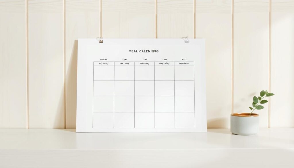 Meal Planning Calendar